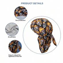 Skull Cap Pirate Hat Sweat Wicking Doo Rag Cooling Dew Rags Helmet Liner Hat Motorcycle Head Wrap Bandana Cycling Skull Caps Pirate Head Scarf For Men Pirate Hat Pirate Costume - Multicolor - View 7