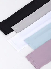 Manicotto del braccio in seta ghiacciata personalizzato con stampa del logo per le donne, copertura del braccio sportiva per la protezione solare dalle attività all'aperto come ciclismo, guida e protezione quotidiana dai raggi UV