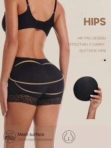 1 Stück Damen Po-Polster-Höschen mit Po-Lifter-, Körper- und Taillentrainer-, Bauchwegfunktion, flachen Bauch Polster und Hüftformer, Fake-Po Unterwäsche.