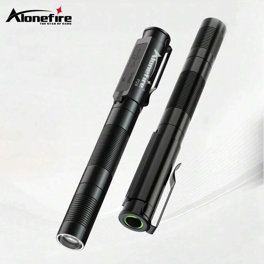 Alonefire 360 Swivel U Ring Clip XPG LED Portable Mini Flashlight 12 Hours Work Outdoor Backpack Hat Pocket Hiking Torch C123A Battery