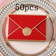 10/50pcs, Blank Packing Paper Gift Box Creative Classic Envelopes Gift Boxes Wedding Favor Boxes Birthday Party Party Cosmetics Packaging Box,