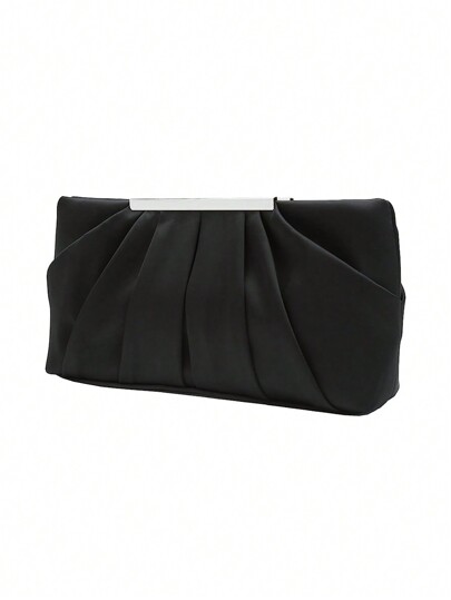 RCRK Elegant Pleated Evening Bag, Formal Clutch Purse,Ruched Bag Formal Bride Bag,Perfect For Party, Wedding, Prom, Dinner/Banquet, Matching With Wedding Dress, Formal Dresses, Prom Dress, Birthday Dress, Women Dress Party