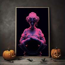 1 bức tranh nghệ thuật tượng trưng cho trang trí tường, chân dung quý cô theo phong cách cổ điển, tượng nữ thần tự do, áp phích in canvas, trang trí phòng tắm, trang trí phòng khách và phòng, không khung - Nhiều màu - Xem 3