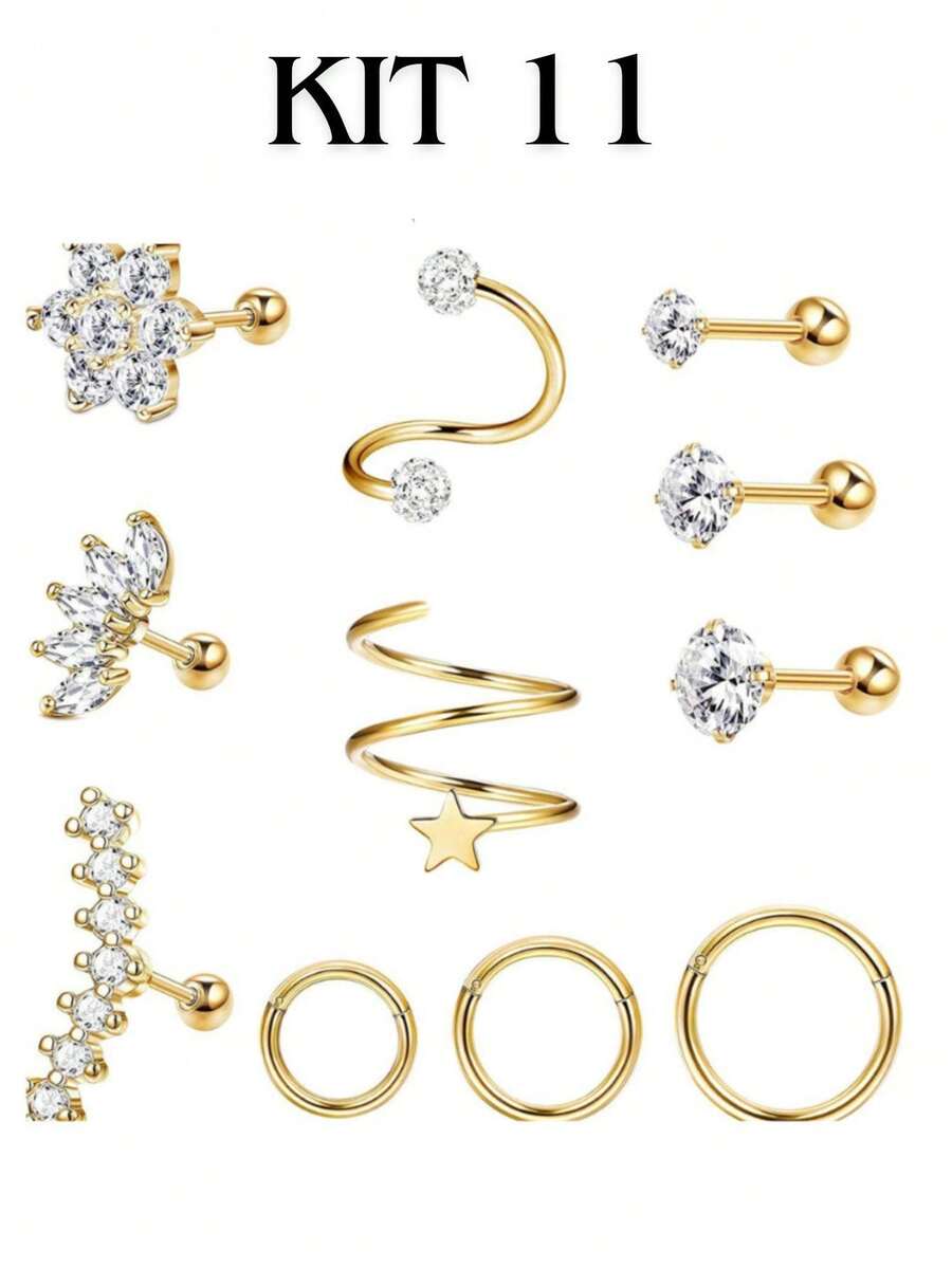 Women Nose Ring - Vàng - Xem 1