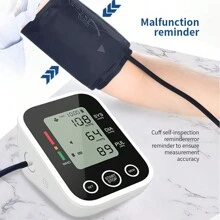 Monitor de presión arterial automático electrónico de brazo superior, máquina digital eléctrica de medición de la presión arterial, esfigmomanómetro con voz en inglés