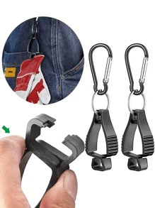 1/2 pièces Pince à gant, Pince à gant de travail, Pince à gant de protection, Crochet pour casque, Pinces anti-perte pour gants, Pinces de protection au travail, Agrafes anti-perte pour le travail et l'industrie, Fournitures de camping en plein air