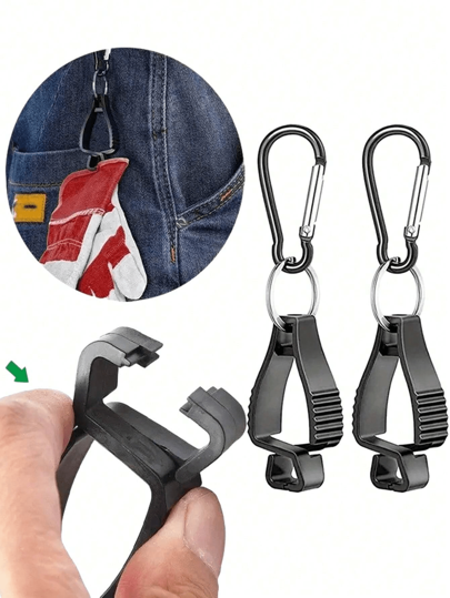 1/2 Pcs Glove Clip Holder, Work Clip Glove Clip Grabber, Holder Work Glove Protection Glove Clip Helmet Hanger, Anti-Loss Glove Clips, Labor Protection Glove Clips, Occupational Work And Industrial Anti-Loss Hardware Clasps, Outdoor Camping Supplies