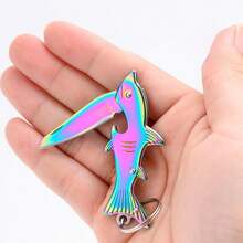 Mini Knife, Small Size, Sharp Self-Defense, Outdoor Portable Unpacking, Express Delivery Keychain Pendant Pocket Knife - Multicolor - View 6