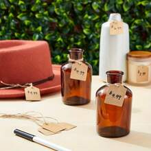 100pcs, Kraft Gift Tags With Jute Rope, Blank Merchandise Price Hanging Tags, Bulk Brown Tags For Wedding, Birthday, Holiday, Party Favors, Arts And Crafts Packaging, DIY Gift Decoration Tags, Hanging Decor, Back To School Valentine Day - Brown - View 3