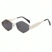 New Rhombus Fashionable Women Fashion Glasses, Summer Beach Party Glasses, Y2K Style, Suitable For Driving, Travel, Party, Outfit, Gift For Friends For Summer Beach Vacation,Outdoor,Travel