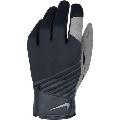Nike Mens Faux Suede Winter Gloves (Black)
