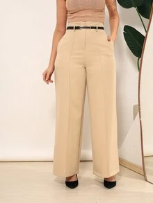 Women Pants - Màu be - Xem 3