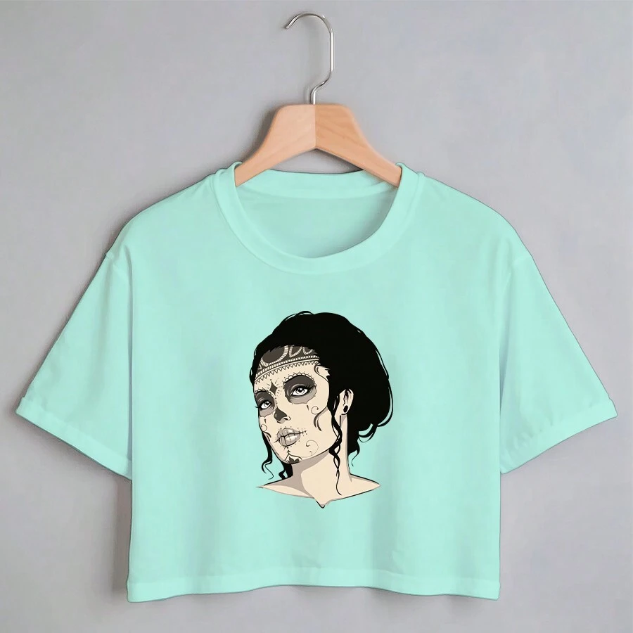 Women T-Shirts - 薄荷綠 - 查看 1