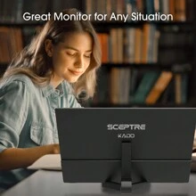 SCEPTRE Kado 15.6" Portable Monitor IPS 1920x1080 HDMI-Compatible Dual USB Type-C Plug & Play Second Display For PC/Laptop/Tablet/Mobile/Dex/Xbox/PlayStation/Switch/Steam Deck Ergo Stand Built-In Speakers (K165W-FPNT Series)