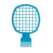 1個男士用網格圖案的Afro頭髮梳，捲曲和紋理的完美修髮工具，讓頭髮不易打結 - 彩色 - 查看 15