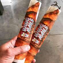 1支雞翅烤叉，金屬烤肉用具，雞翅烤肉專用架，BBQ烤肉叉串燒物烤肉叉子及燒烤用具套裝，戶外野餐露營燒烤串燒肉，燒烤野餐園藝庭院戶外裝飾。 - 彩色 - 查看 2