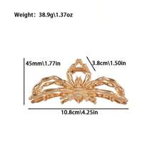 1pc Gold-Tone Spider Hair Clip, Halloween Hair Accessory - KC Gold - View 13