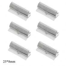 20入組304不鏽鋼壓紋端子環扣，帶尖頭扣環每日手工DIY珠寶配件，項鍊手鐲連接器