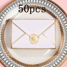 10/50pcs, Blank Packing Paper Gift Box Creative Classic Envelopes Gift Boxes Wedding Favor Boxes Birthday Party Party Cosmetics Packaging Box,