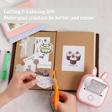 Giấy in tự dính 5 cuộn màu trắng, giấy in nhãn dán nhiệt 57 * 25 mm đa năng cho máy in mini bỏ túi di động, thích hợp cho việc sửa bài kiểm tra của học sinh - 5 cuộn giấy in nhiệt tự dính - Xem 6