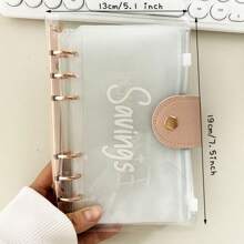 1 Set A6 Binder Budget Book,12pcs Letter Bags,Cash/Ticket/Bill Cards Organizer,Zipper Refill Bags,Management Planner Back To School