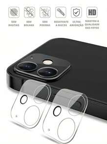 Película De Vidro 3d Lente Câmera Para iPho ne 11 12 13 14 15 Pro Max