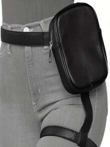 1 Pièce Sac De Jambe Multifonctionnel Pour Voyage En Plein Air Et Sac De Taille Pour Stockage De Données Et De Gadgets, Unisexe