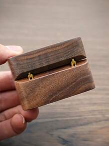 Caixa de anel de madeira personalizada (1 unidade), presente para o Dia das Mães, caixa para anel de noivado, presente de aniversário, presente exclusivo para ela, namorada, esposa, Dia dos Namorados, Dia das Mães, aniversário, formatura, casamento, presente para mãe, avó, mãe querida.