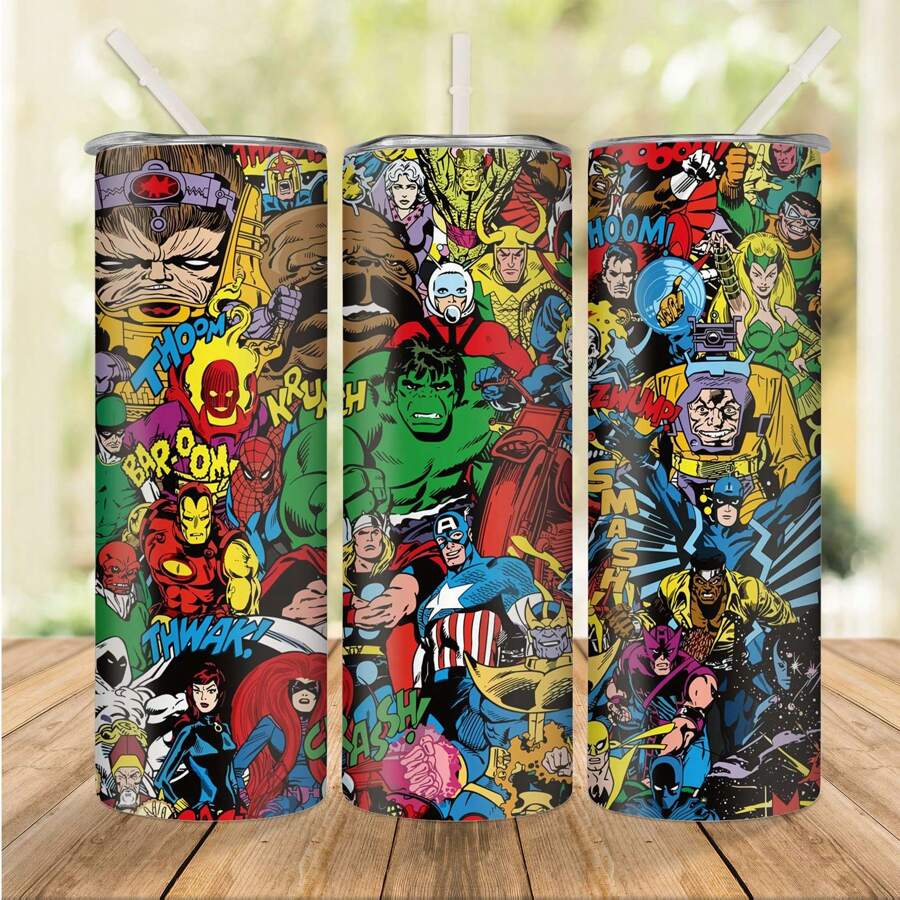 [Officiellt licensierad] Disney Marvel familjeporträtt karaktärer 20oz ...