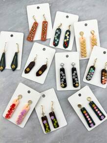 18pcs/Set Long Strip Clay Earring Molds