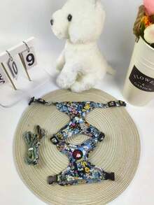 1pc Printed Tactical Dog Harness With Chest And Back Anti-Explosion Design, Suitable For Small, Medium, And Large Dogs - Multicolor - View 20