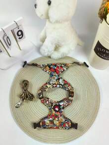 1pc Printed Tactical Dog Harness With Chest And Back Anti-Explosion Design, Suitable For Small, Medium, And Large Dogs - Multicolor - View 9