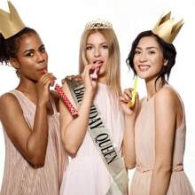2pcs/Set Birthday Queen Sash Ribbon And Tiara For Women Including Birthday Crown, Sash Ribbon Candles And Cake Topper, Birthday Gifts For Happy Birthday Party Favor Supplies Suitable For Any Age,Christmas - Queen - View 9