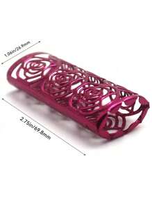 1 pieza Encendedor BIC J6 con diseño de rosa hueca, funda de encendedor de metal (solo para BIC J6), cubierta de encendedor, accesorio de encendedor
