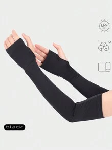 Manicotto del braccio in seta ghiacciata personalizzato con stampa del logo per le donne, copertura del braccio sportiva per la protezione solare dalle attività all'aperto come ciclismo, guida e protezione quotidiana dai raggi UV