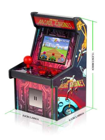 Consola de videojuegos portátil arcade Eduboy de 16 bits y 2.5 pulgadas con 220 juegos clásicos de rompecabezas incorporados, la mejor opción para regalos de cumpleaños, Navidad y vacaciones