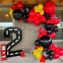 Globos de látex rojos de 5/10/12/18 pulgadas, globos de helio de alta calidad adecuados para fiestas de cumpleaños, bodas, aniversarios o decoraciones del Día de San Valentín (con cinta roja), de vuelta al colegio Día de San Valentín
