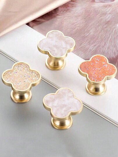 1pc 4 Cabinet Drawer Handle, American Style Zinc Alloy Pull Knob With Screws, Can Be Used For Various Cabinets, Wardrobes, Bookcases, Offices, Kitchens And Bathrooms.