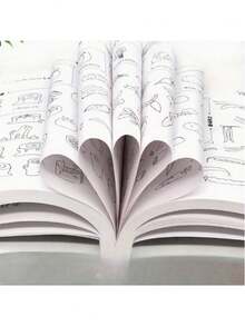 1 libro de colorear grueso y creativo de lujo, adecuado para todas las edades - Diseño para aliviar el estrés, páginas durables para colorear y dibujar, genial para la relajación y la expresión artística. Útil para la escuela, estudiantes, papelería y suministros escolares - Multicolor - Ver 5