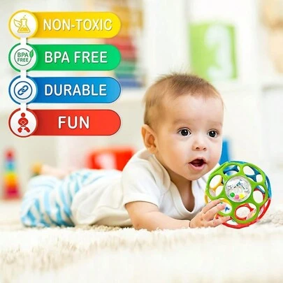 Soft Baby Grasping Ball Rattles With Bell Ball Early Education Educational Sensory Toy (Random Color)Baby Toys>Abs,Balls Kids,Grasp Ball,Rattles Toys,Baby Ball Drop,Baby Soft Rattle,Baby Sensory,Baby Sensory Toys,Baby Ball,Balls For Children,Grasping Ball,Baby Rocker,Baby Shaker,Sensory Toys,Fun Balls,Pram Rocker,Kids Ball Pit,Playpen Balls