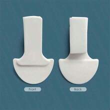 1/2/4入組馬桶座把手，馬桶蓋提升器，馬桶座支撐手把手，適用於家庭、辦公室和旅館浴室 - 白色 - 查看 5