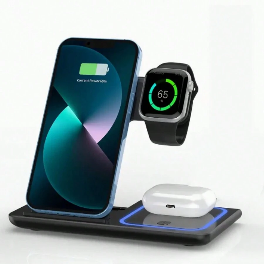 Wireless Charger - Black - View 1