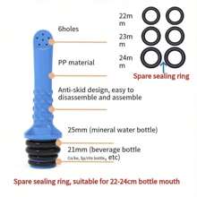 3pcs/Set Mini Personal Hygiene Bidet Sprayer, Handheld Portable Bottle Attachment Cleaner, 2 Colors Blue & Green, Gentle, Easy To Use And Hygienic Personal Care Solution, Suitable For Toilet Or Travel, Fits All Bottles, Compact Design, Easy To Carry