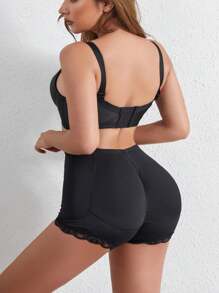 Women Padded Butt Lifting Shapewear Shorts, High Waisted Elegant Tummy Control Panties, Sculpting Smoothing Hip Enhancing Briefs