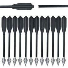 12Pcs 6.7" Crossbow Bolts Aluminum Blade Arrows Hunting For Mini Pistol Crossbow - الأسود - مشاهدة 5