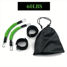 2pcs Elastic Tension Ropes With 2pcs Ankle Wrap Strap, Suitable For Leg Muscle Training, Taekwondo Kicking, And Strength Training - Multicolor - View 10