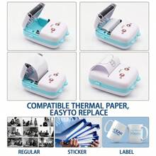 C9-Blue Multi-Function Portable Intelligent Printer - Blue - View 6
