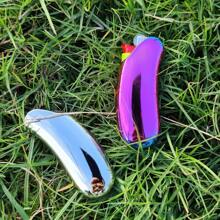 1PC, Lighter Metal Case, Compatible Mini BIC Lighter J5 SIZE, Lighter Holder, Shiny And Cute, Lighters Bic Pack, Gift For Yourself, Friends - Silver - View 9