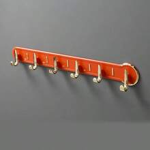 1 件装壁挂式免打孔挂钩适用于衣服试衣间衣帽钩门后墙壁浴室毛巾钩厨房挂钩