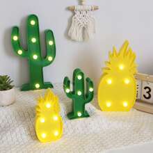 1pc Pineapple Lamp LED Night Light LED Cactus Light Table Lamp Light For Room Bedroom Gift Party Home Decorations Green - Warm White - View 2